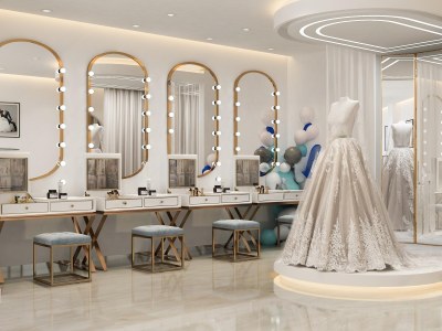 现代婚纱摄影店3D模型下载